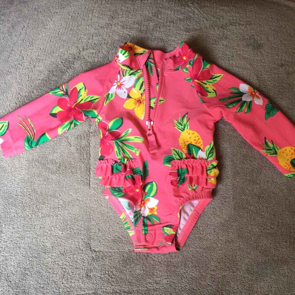 NWOT Carter’s tropical swimsuit